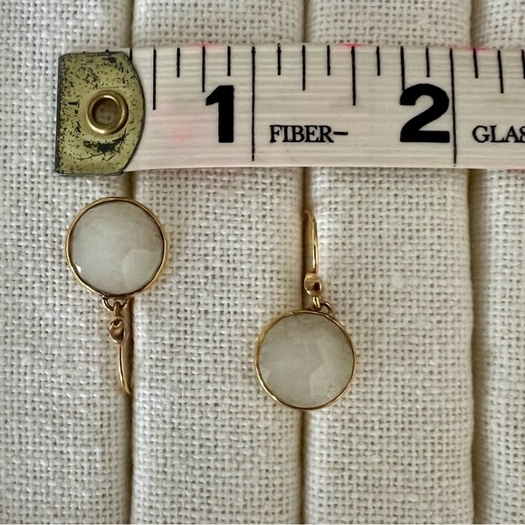 Stella & Dot Isla White Quartz Drop Earrings - Picture 5 of 6